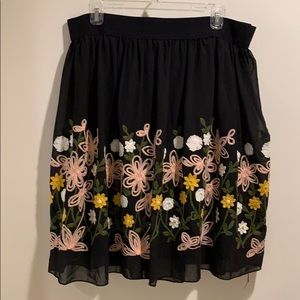 Gorgeous embroidered A line skirt.